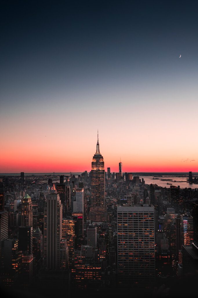 Empire State Building, New York at night